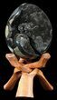Septarian Dragon Egg Geode - Crystal Filled #40902-1